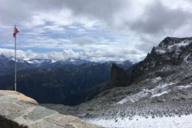 Depuis la terrasse de la cabane