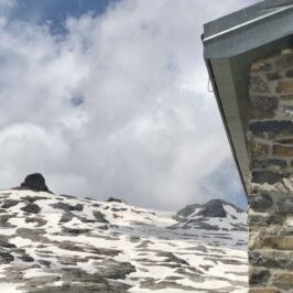 La vue vers la Quille du Diable depuis la cabane Prarochet