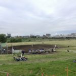 Match de baseball (junior) sur les bords de la Tamagawa