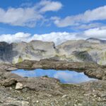 Une des nombreuses gouilles sur le chemin vers le Col de la Terrasse